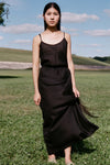 BASERANGE Linen Skirt Portugal BAS-SKDY-SL-000-HEI Black